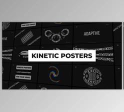 Download Videohive Kinetic Posters | Premiere Pro 34064331 - PR Project