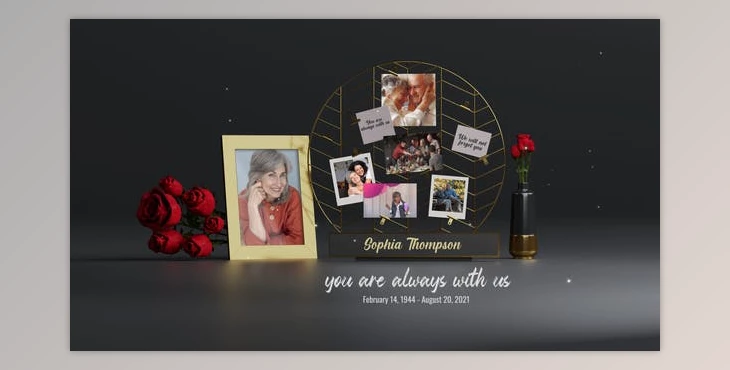 Download Videohive Funeral Flower Card 33916541 - AE Project