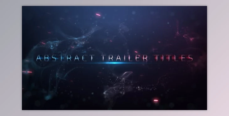 Download Videohive Abstract Trailer Titles 19996419 - AE Project