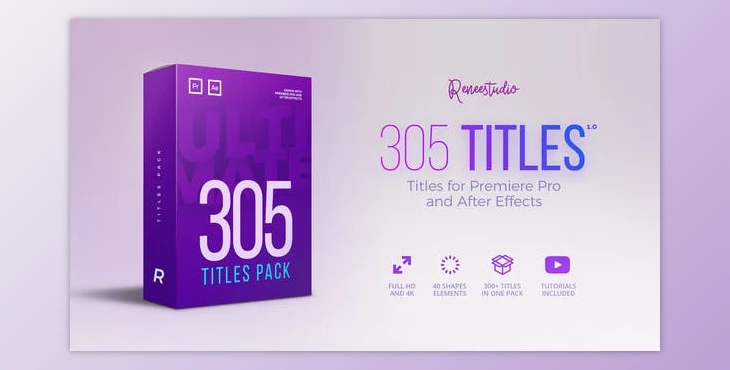 Download 305 Titles Ultimate Pack for Premiere Pro & After Effects (VideoHive 21825597)