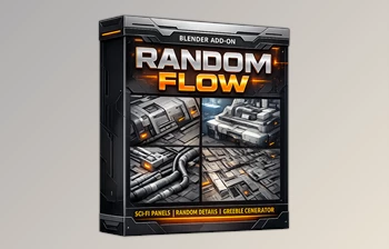 Blender - Download Random Flow v3.9.2 with <span class='badge badge-warning'>Presets</span> for Blender