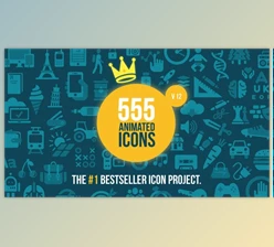 Download 555 animated icons version 12 – after effects (Videohive 5586340)