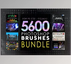 Download CreativeMarket – 5600 Photoshop Brushes Mega Bundle 5825386