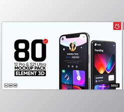 Download Phone Mockup Pack – Phone 12 & S21 Ultra | v1 (Videohive 33698145) - AE Project