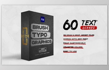 Download <span class='badge badge-warning'>Brush</span> Titles (Videohive 34443174) - AE Project