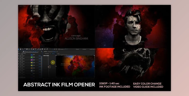 Download Abstract Ink Film Opener (Videohive 23202914) - AE Project