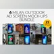 Download Milan Outdoor Ad Screen MockUps Set Creativemarket - 5471499