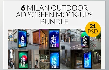 Download Milan <span class='badge badge-warning'>Outdoor</span> Ad Screen <span class='badge badge-warning'>MockUps</span> Set Creativemarket - 5471499