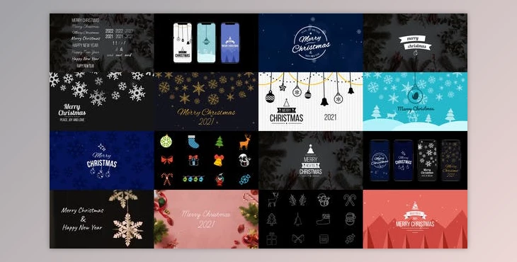 Download Christmas Pack – Titles, Backgrounds & Elements (Videohive 23020608) - AE Project