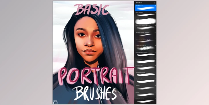 Download Gumrod – Basic Portrait Brush Set