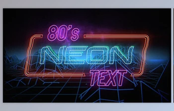 Download <span class='badge badge-warning'>Retro</span> Neon Titles (Videohive 23198662)