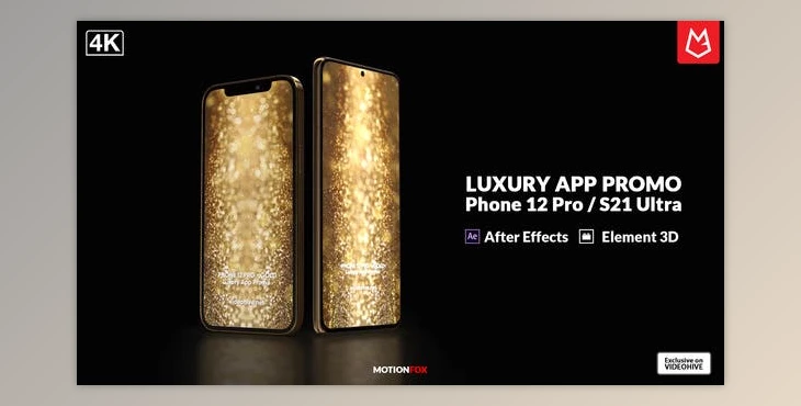 Download Luxury Mobile App Promo | Element 3D (Videohive 33825652) - AE Project