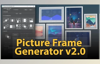 Download Gumroad – Picture Frame <span class='badge badge-warning'>Generator</span> v2.0 For 3ds Max