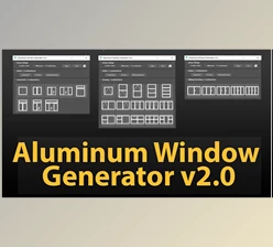 Download Gumroad – Aluminum Window Generator v2.0 for 3ds Max