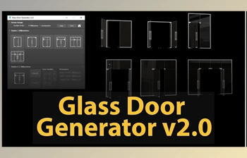 Download Gumroad – Glass Door <span class='badge badge-warning'>Generator</span> v2.0 for 3ds Max