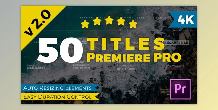 Download Titles Premiere Pro V2.0 (Videohive 24682112) - PR Project