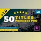 Download Titles Premiere Pro V2.0 (Videohive 24682112) - PR Project