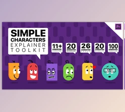 Download Videohive Simple Characters Explainer Toolkit Essential Graphics Mogrts 26277134