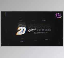 Download 20 Glitch Text Presets Pack For Premiere Pro MOGRT (Videohive 26974957)