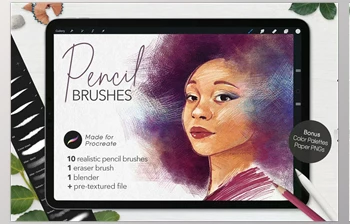 Download Ultimate Pencil Brushes • <span class='badge badge-warning'>Procreate</span> CreativeMarket 5496534