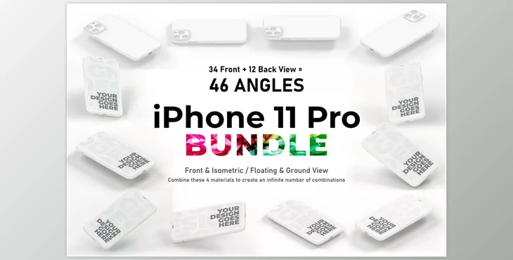 Download iPhone 11 Pro Mockup Bundle CreativeMarket 5358205