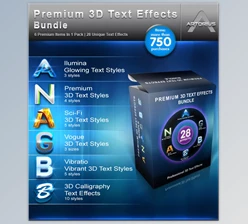 Download Premium 3D Text Effects Bundle Graphicriver 213782