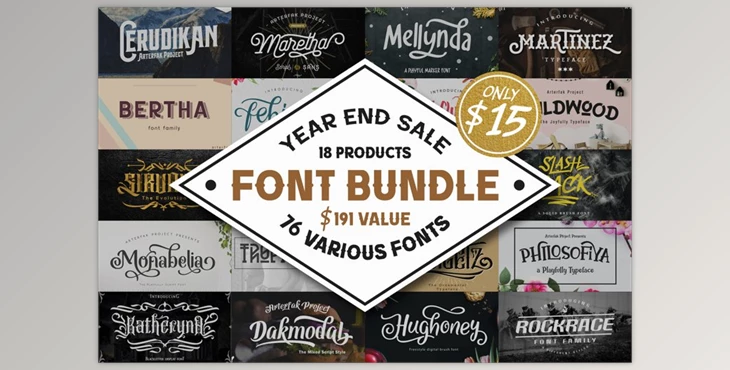 Download Fontbundles 76 Fonts in 1 Font Collection