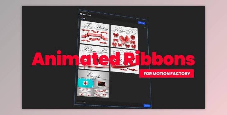 Download Animated Ribbons for Motion Factory (Videohive 31144302) - AE Project