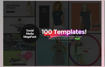 Download Aibe – 100 Social <span class='badge badge-warning'>Media</span> Banners CreativeMarket-1218129