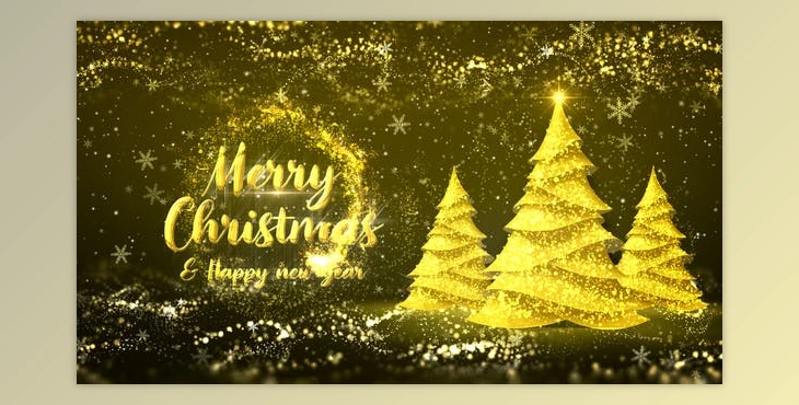 Download Golden Christmas Tree Wishes (Videohive 35111606) - AE Project