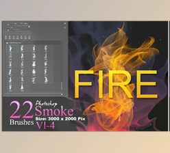 Download Fire and Smoke Photoshop Brushes CreativeMarket 3680876