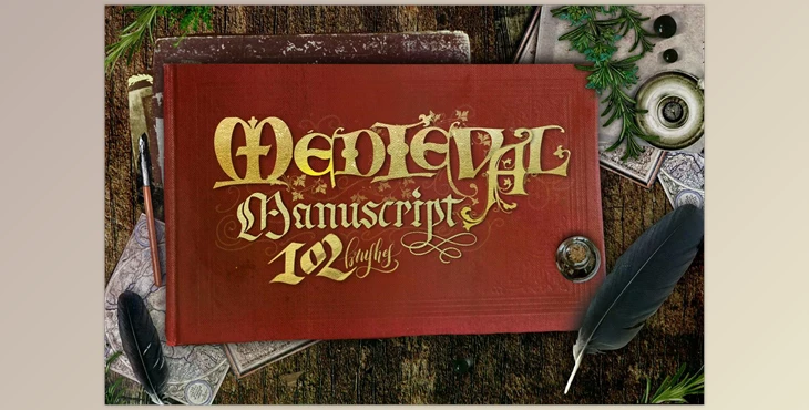 Download Medieval Manuscript Creator Kit CreativeMarket - 4674206