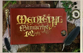 Download <span class='badge badge-warning'>Medieval</span> Manuscript Creator Kit CreativeMarket - 4674206