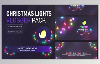 Download Christmas Lights <span class='badge badge-warning'>Vlogger</span> Pack (VideoHive 35134224) - AE Project