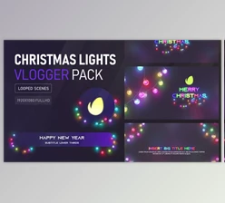 Download Christmas Lights Vlogger Pack (VideoHive 35134224) - AE Project