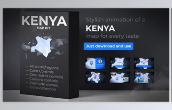 Download Kenya Map - Republic of Kenya Map <span class='badge badge-warning'>Kit</span> (VideoHive 35136190) - AE Project
