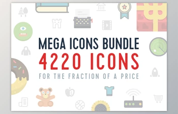 Download InkyDeals The <span class='badge badge-warning'>Mega</span> Icons Bundle with 4200+ Items