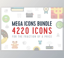 Download InkyDeals The Mega Icons Bundle with 4200+ Items