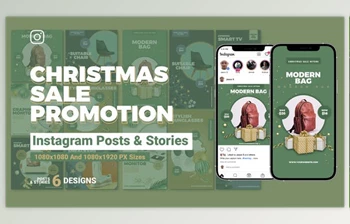 Download <span class='badge badge-warning'>Merry</span> Christmas Sale Instagram Ad B204 (Videohive 35054050) - AE Project