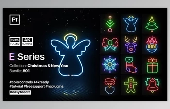 Download Christmas Neon Elements (<span class='badge badge-warning'>Videohive</span> 35062133)