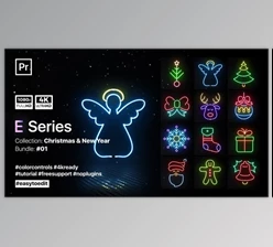 Download Christmas Neon Elements (Videohive 35062133)