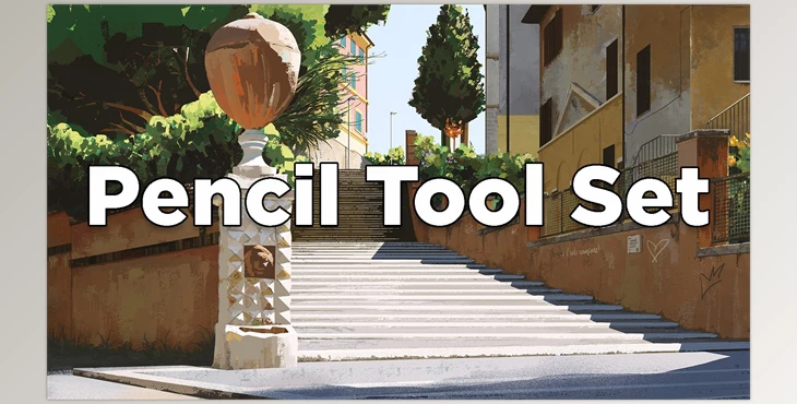 Download Pencil Tool Set for Photoshop by Luca Martelli