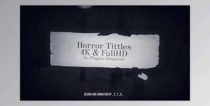 Download Horror Titles (Videohive 34935658) - AE Project