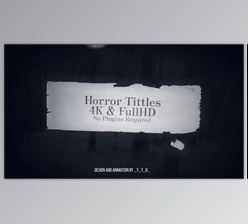 Download Horror Titles (Videohive 34935658) - AE Project