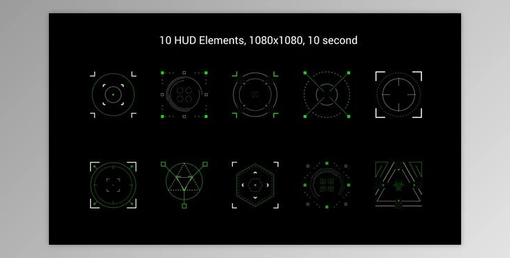 Download Videohive HUD Pack – Target 35237906