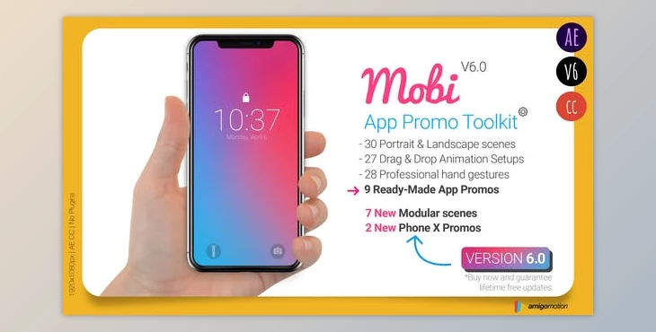 Download Mobi - App Promo Toolkit (VideoHive 11586290) - AE Project