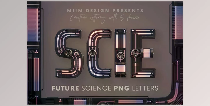 Download Future Science - 3D Lettering - 6130808