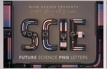 Download <span class='badge badge-warning'>Future</span> Science - 3D Lettering - 6130808