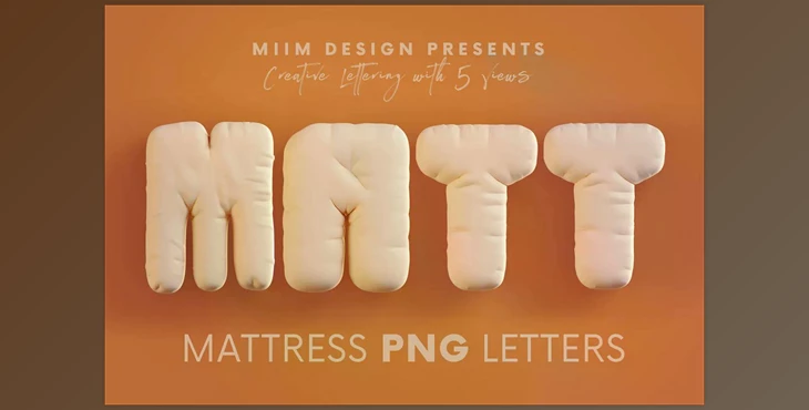 Download Mattress or Pillow - 3D Lettering - 6449940
