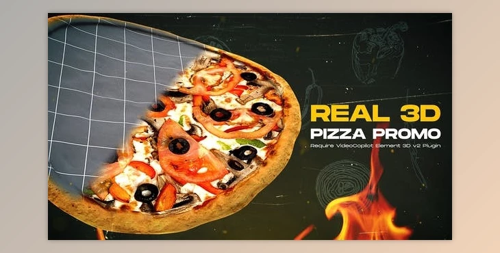 Download Real 3D Pizza Modern Promo (Videohive 34630592) - AE Project